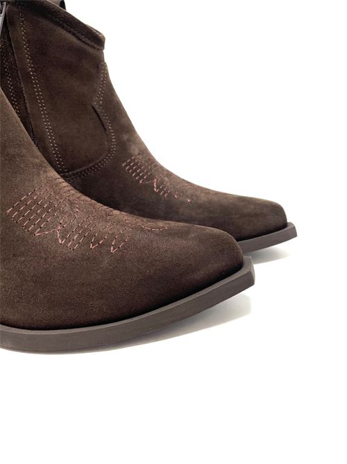 Texano in camoscio IL LACCIO | TEX925CAMOSCIOTERRA